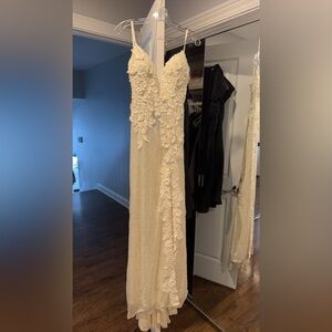Jovani cream prom dress (never worn)